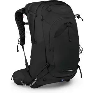 오스프리 만타 34L 남성용 하이킹 배낭 (하이드롤릭 물통 포함), 블랙 133512