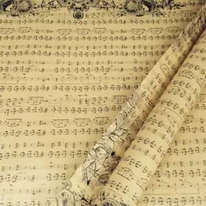 악보디자인 빈티지 크라프트 포장지 20장 용품 종이 이색 프린트 선물 양면