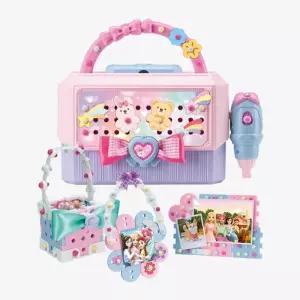 시크릿쥬쥬 학습교재 수업교구 선물 드라이버로 빙글빙글 블록 조합 다양한 소품 제작 공구박스