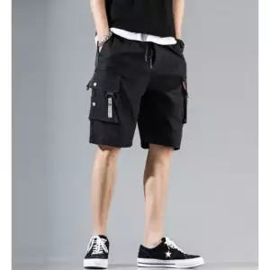 남자 포켓 반바지 카고 캐주얼 바지 여름 아웃도어 데일리 팬츠 (WFJ5X9F)