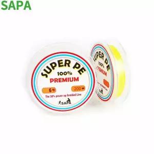 싸파 프리미엄 단색 슈퍼P.E합사낚시줄 200m 6호