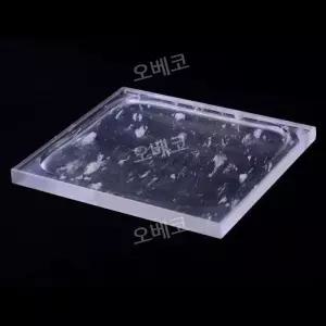 수정불판 삼겹살팬 플레이트 고기판 사각 대리석판 업소용