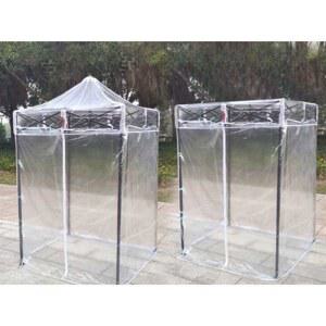 붕어빵 천막 1인용 방지 투명 인용 1 5 전면 실외 검정색 음식 검정 노점 흡연장 카키