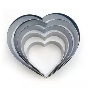 하트모양케이크틀 떡틀 무스링 미니하트케이크틀 높은하트떡틀 (WFJ74CY)