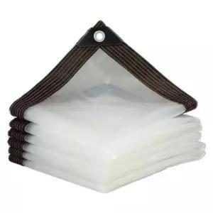 투명 방수포 4x10m 시트 지붕 비막이 옥상 TPU 가장자리 야외