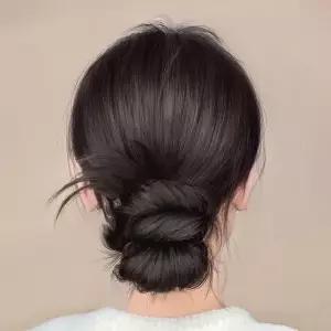 웨이브 똥머리 부분가발 LM0581 가발 미용 여성가발 쥬얼리 연습용 패션잡화 (WFK6KMW)