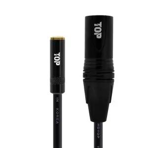 [HDTOP] 국산 3.5 스테레오 암 TO XLR 케이블 블랙 50M HT-TP5355