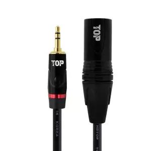 [HDTOP] 국산 3.5스테레오 TO XLR수 마이크케이블 블랙 1.5M HT-TP5257
