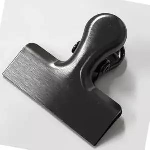 무광 메탈 서류 집게 블랙 종이 홀더 소형 문서 정리함 (WFK6LEX)