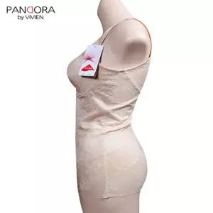 자가드 라이크라 바디슈트 치마형 올인원 B컵 (WFJ68QZ)