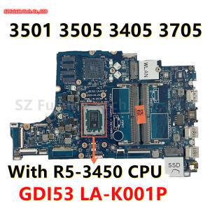 GDI53 LA-K001P dell Inspiron 15 3501 노트북 마더보드 R5-3450 CPU UMA DDR4 CN-05HPX6 5HPX6 CN-0P92W5