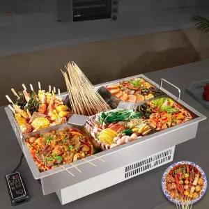 상업용 전기 국통 대용량 두꺼운 냄비 스테이크