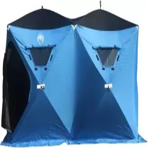 북유럽 전설 6인용 휴대용 얼음 낚시 쉼터 2개의 큰 문-다이아몬드 도어 가드 시스템 캠핑 텐트