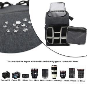 방수 카메라 가방 사진 배낭 캐논 니콘 소니 샤오미 노트북 DSLR 휴대용 여행 삼각대 렌즈 파우치 비디오