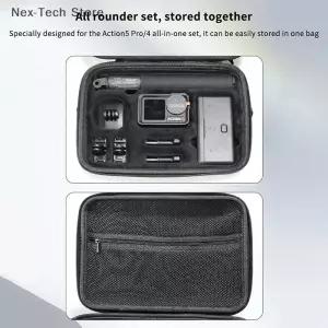카메라가방 액션 5 프로43세트용 스포츠 카메라 보관함 휴대용 하드 쉘 케이스 여행용 핸드백 토트백 명품