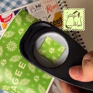 올원픽 우표펀칭 펀치 스탬프 모양 우편 우표펀치