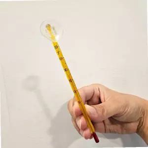 어항 온도계 유리관 수족관 물고기 사육 측정 도구 접착식 부착 투명 눈금 표시 수온 관리 용품