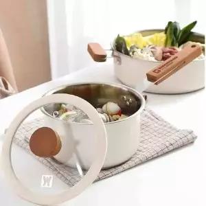 커버 스텐 실리콘 냄비 2종세트 세라믹코팅 편수 양수 (WFK6ED3)