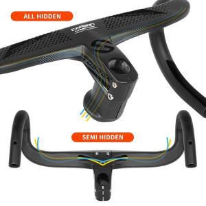 풀인터널 케이블 라우팅 로드 자전거 핸들바 T800 카본 일체형 Di2 or 전자 홀더