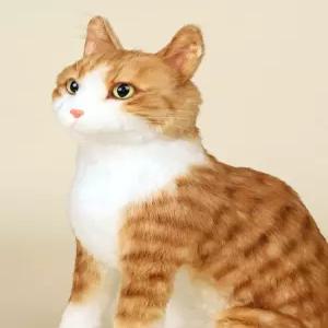 진짜같은 고양이인형 대형리얼냥이 동물 모찌 화이트켓 인테리어 브숏 피규어