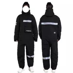 방한 점프슈트 우주복 방수 여성 패딩 성인우주복 근무복 자수무료 동절기 여자 일체형 정비