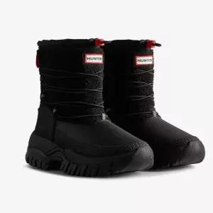 [백화점 정품] 헌터 WOMEN 시어링 인슐레이티드 숏 스노우부츠 블랙 WF04HERBLK