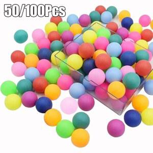 의자테니스공 혼합 색상 탁구공 고탄성 내구성 PP 소재 훈련 공 40mm 50 개 100