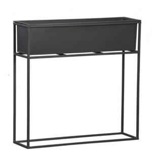 25X25X75CM 사각 아파트 선반 단일 스탠드 철제플랜트박스 이중25X25X90CM흑색 식물 다이 받침대 화분