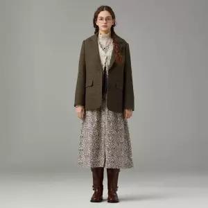 써스데이아일랜드 투 버튼 테일러드 체크 자켓 T258MJK232W 365343