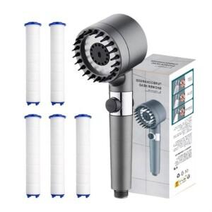 오온 두피 마사지 필터 고압 샤워기 세트 3단모드