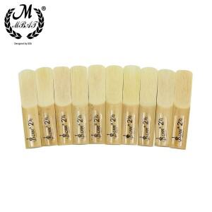 MMBAT 10피스 B플랫 클라리넷 리드 강도1.5 /2/2.5/3/3.5 목관악기 악세사리 대나무 음악 도구 부품