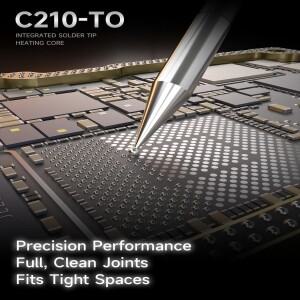 MECHANIC C210-TO 볼 포인트 납땜 인두 팁 3.5mm 휴대폰 폰 메인보드 수리호환  1초 가열 방지 산화 도구