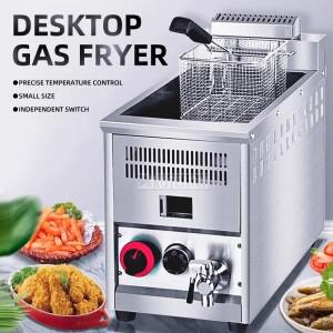 카모식 상업용 대형 가스 튀김기 8L 단일 실린더 치킨 칩 팬 식당 장비 Freidoras De Aceite