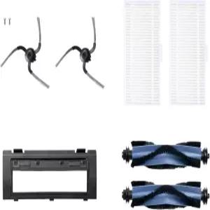 eufy RoboVac 교체 악세사리 키트 (사이드 브러쉬 2개 + 필터 세트 롤링 가드) 호환 모델 Self-Empty C10