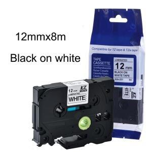 231 TZ 테이프 호환 브라더 12mm tz 카세트 라벨링 리본 Ptouch 메이커 PT-H110 프린터용 1PK
