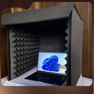 간이 방음 이동식 부스 그레이 1인 소형 소음 촬영 가정용 판매