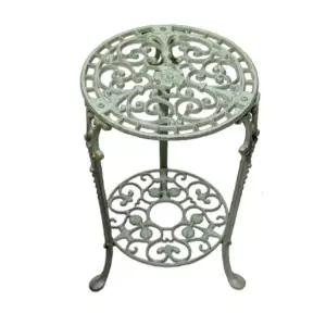 빈티지 원형 화분대 수납대 화분선반 철제 화분 인테리어