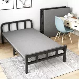 침대 프레임 철제 손님용 사무실 자취방 접이식 폴딩
