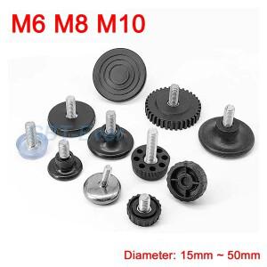 4-20피스 높이 조절 가능 레벨링 의자 다리 피트 M6 M8 M10 가구 매트 나사 식 기본 소파 침대 캐비닛 테이