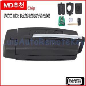 4버튼 스마트 리모컨 자동차 키 315MHz ID46 칩 링컨 MKS 토러스 2009-2012용 FCC ID: M3N5WY8406, 164-R70