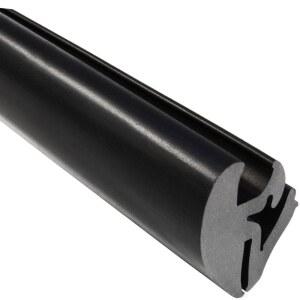 트림 잠금 EPDM 밀집 고무 창문 개스킷 - 1/4인치 유리 및 1/16인치 패널 가장자리 길이 25피트 일체형 시스템 인라인 고정형 또는 앞유리용 풍향 박리