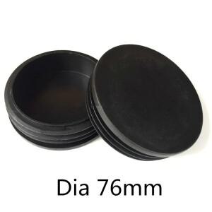 직경 100mm 90mm 76mm 발 플러그 고무 원형 플라스틱 블랙 블랭킹 엔드 캡 튜브 파이프 인서트 번