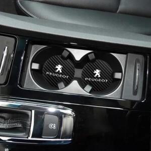 푸조 408 308 301 407 108 106 차량용 액세서리 카본 파이버 컵홀더 논슬립 물컵 패드 매트