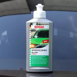 소낙스 유막제거제 강력케어 250ml + 스펀지 1개 연마제 함유 유막 오염 벌레잔해 제거 자동차 유리 세차