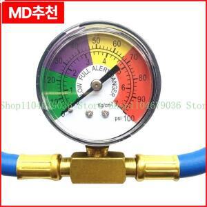 652F R134A 에어컨 프론 충전 호스 게이지 세트 자동차 컨디셔닝 도구 100psi 리필 가스 냉매
