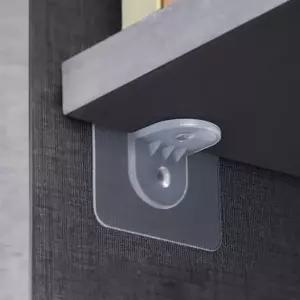 선반 스티커 선반 칸막이 주방 선반장 거실 홀더 이동 받침 투명 부착 작은 식선반 서재인테이러