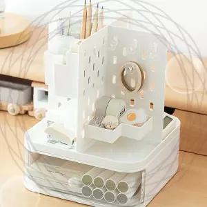 책상 정리함 회전 다층 서랍 펜꽂이 소품 수납 오피스 데스크 오거나이저 홀더 멀티 보관함