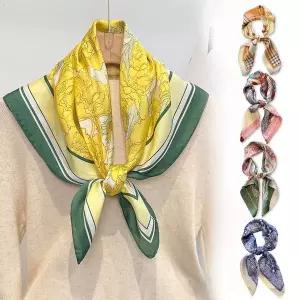 스카프 정사각 패턴 17종 실크 쁘띠 WFGX6K5