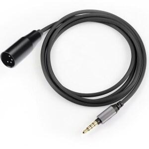 [미국배송] 소니 WH-1000XM4 WH-1000XM5 MDR-XB950B1 헤드셋 오디오 테크니카 ATH-M50XBT2 헤드폰 4PIN-XLR ~ 3.5MM(1/8 U201D) 연장 코드 6.5피트에 호환되는 FAEAL WH-1000XM3 케이블