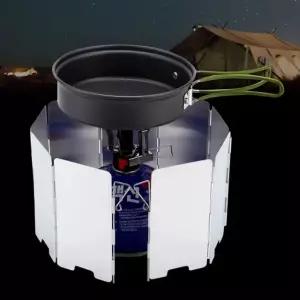 고품질 야외 취사 가스 스토브 바람막이 보호 커버 그릴 (WFK9FOH)